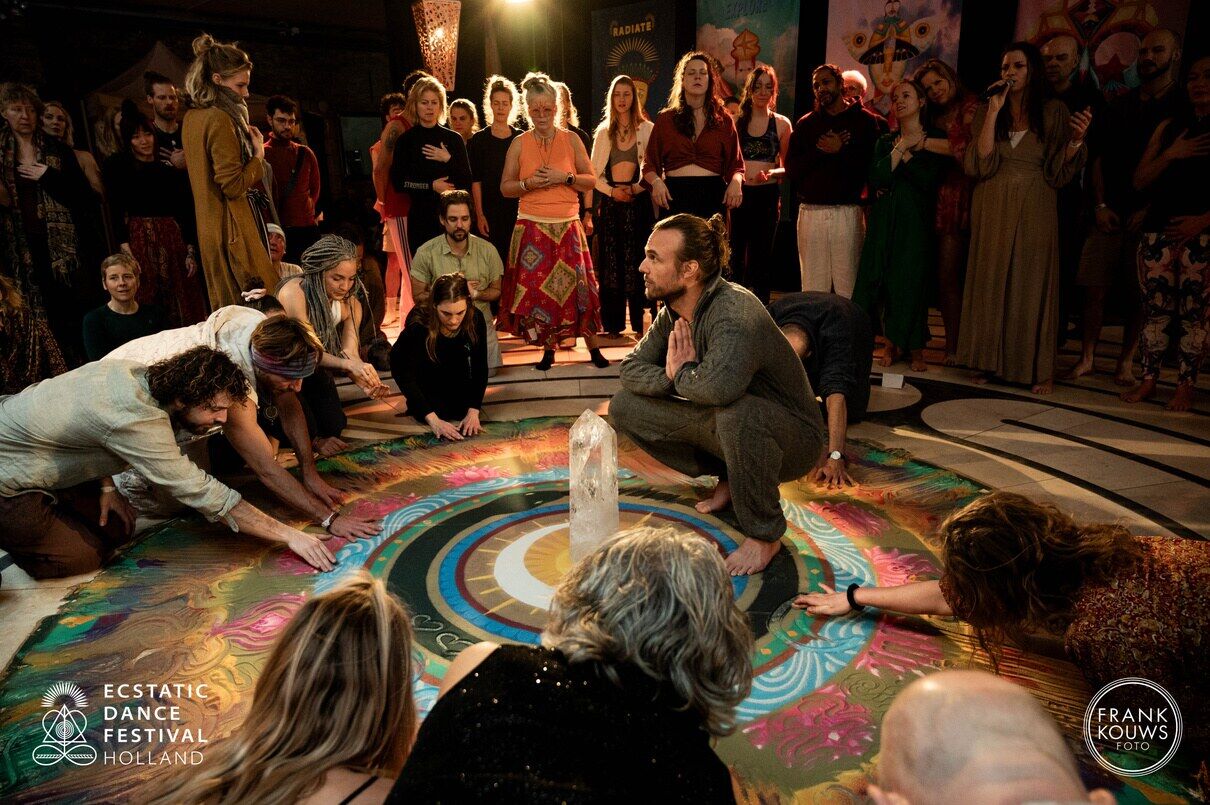 People seated in a quiet circle